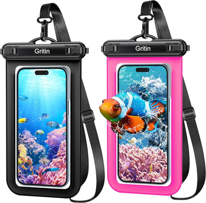 Wasserdichte IPX8 Unterwasser Handyhülle 2er-Pack mit