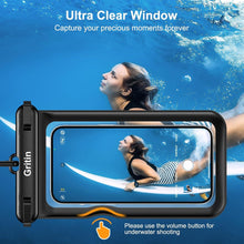 Wasserdichte Handyhülle IPX8 Unterwasser Handytasche 2er-Pack Schwarz