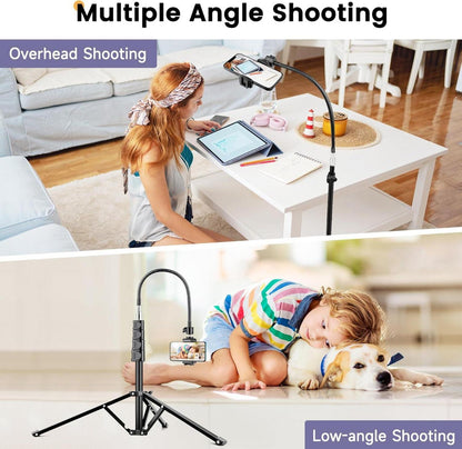 Victiv 224cm Hoch Flexibles Schwanenhals Handy Kamera Stativ Alu Canon iPhone