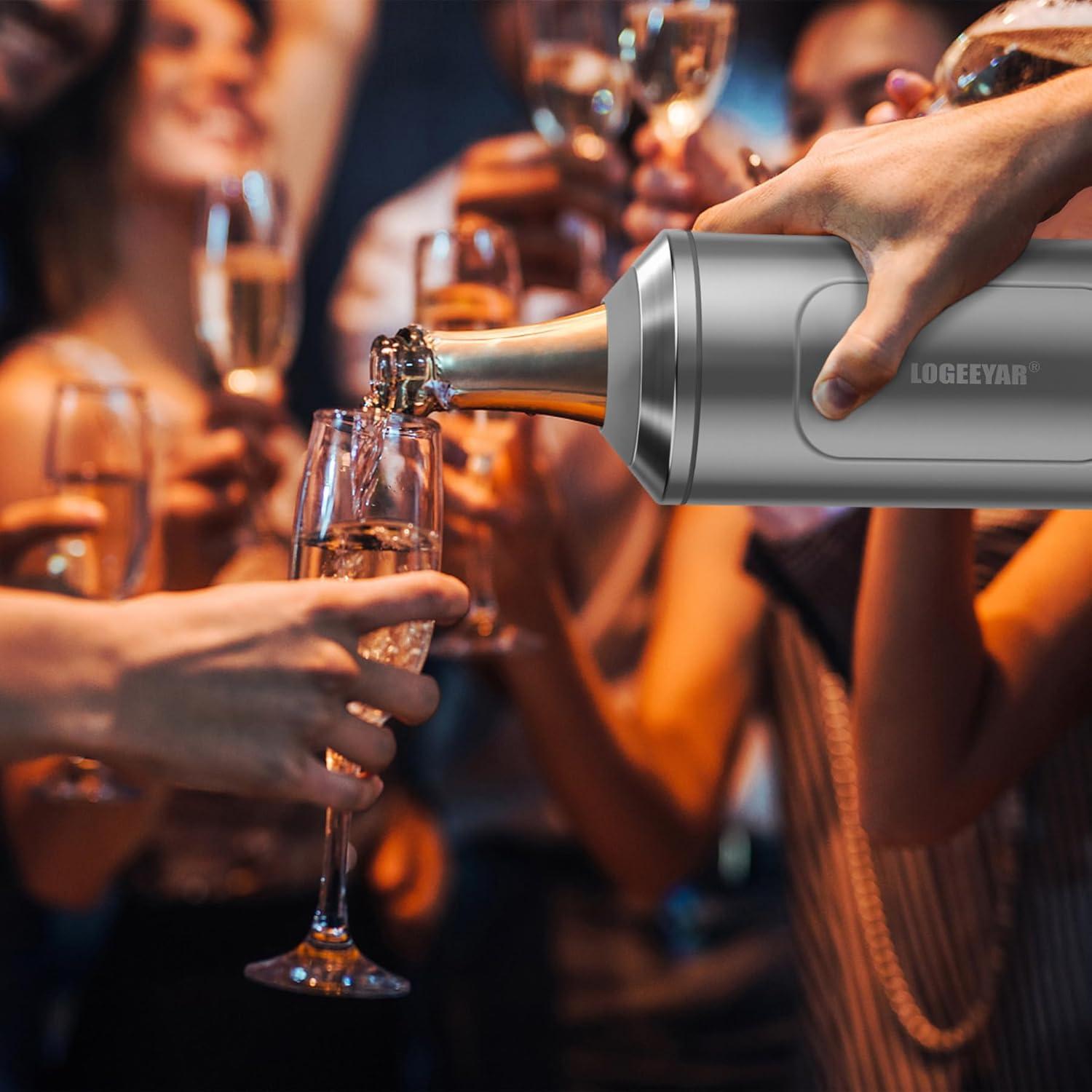 Flaschenkühler 750ml Edelstahl Doppelwandiger Champagner Wein-Eimer