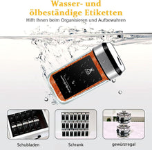 360° Rotation Gewürzgläser Set | 12 Gewürzdosen 120ml | 80