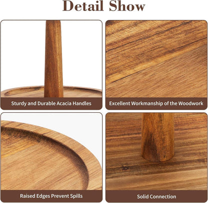 Etagere Holz Tortenständer Kuchenplatte Hochzeit Party Servierständer