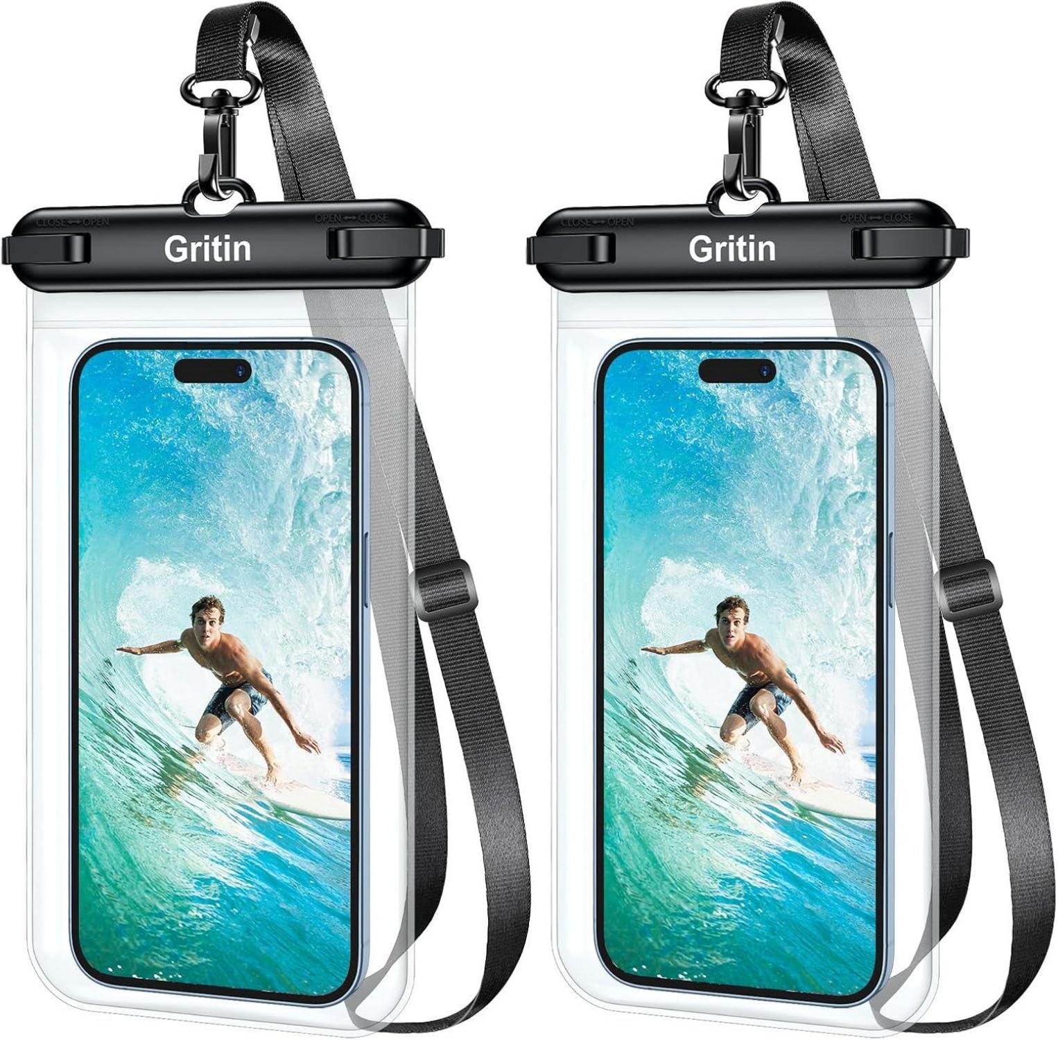Wasserdichte Handyhülle 2er-Pack IPX8 Unterwasser Hülle