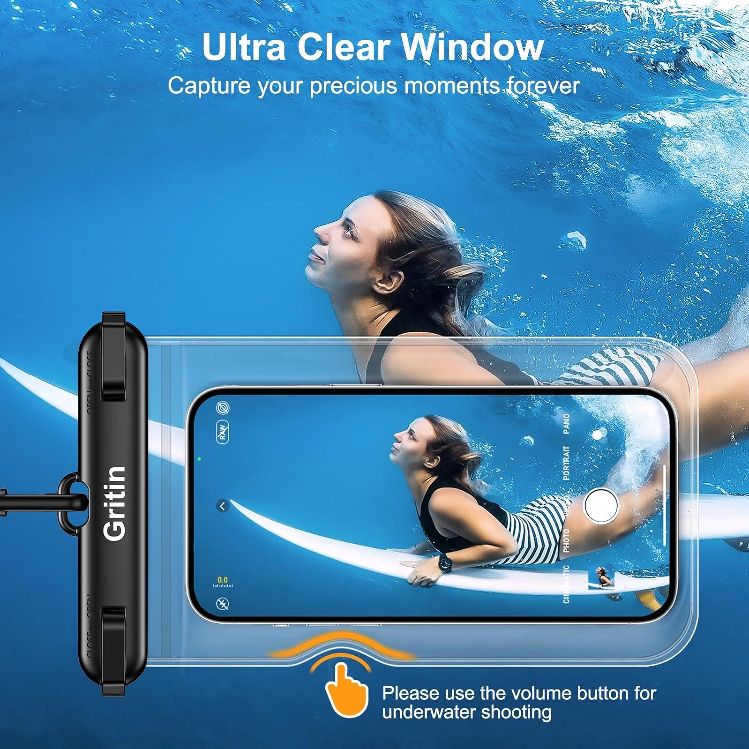 Wasserdichte Handyhülle 2er-Pack IPX8 Unterwasser Hülle