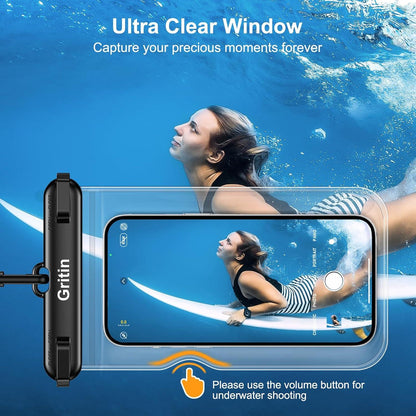Wasserdichte Handyhülle 2er-Pack IPX8 Unterwasser Hülle