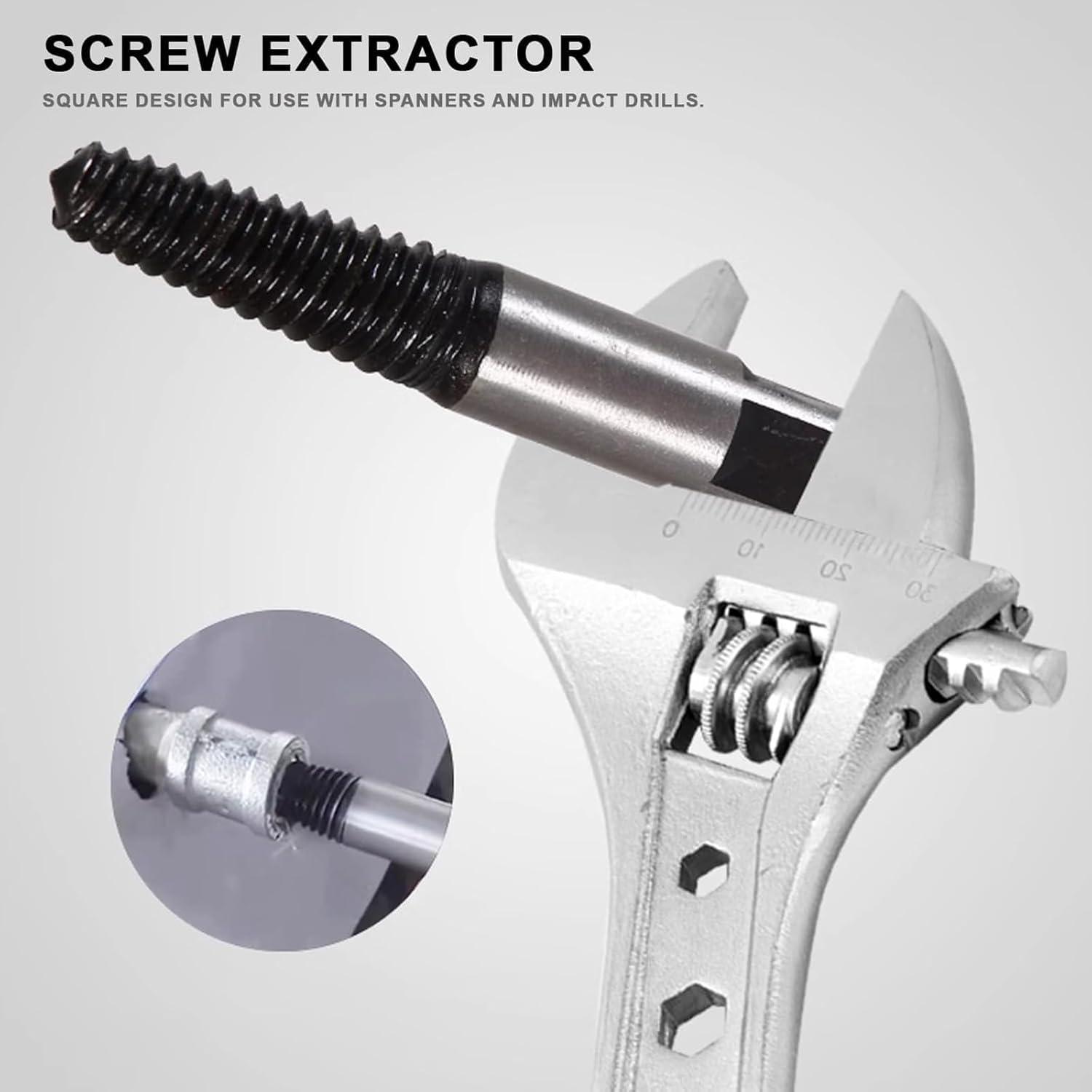 Schraubenausdreher Set Profi 5-teilig HSS 4241 Linksbohrer Spiral Screw Extractor