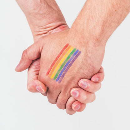 Regenbogen Schminkstift Pride Makeup 2er Set LGBTQ Accessoires