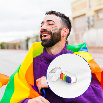MOGADEE Regenbogen Schminkstift 2 Stück Pride Makeup LGBTQ Accessoires活【Perfektes Geschenk】: Jungen Mädchen Spaß. Im Gegensatz Pinseln benötigen