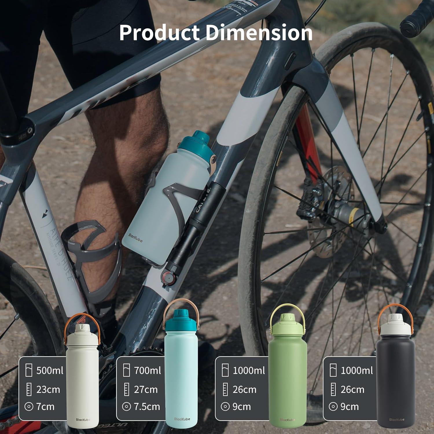 Edelstahl Trinkflasche 1l Thermoskanne BPA-frei auslaufsicher