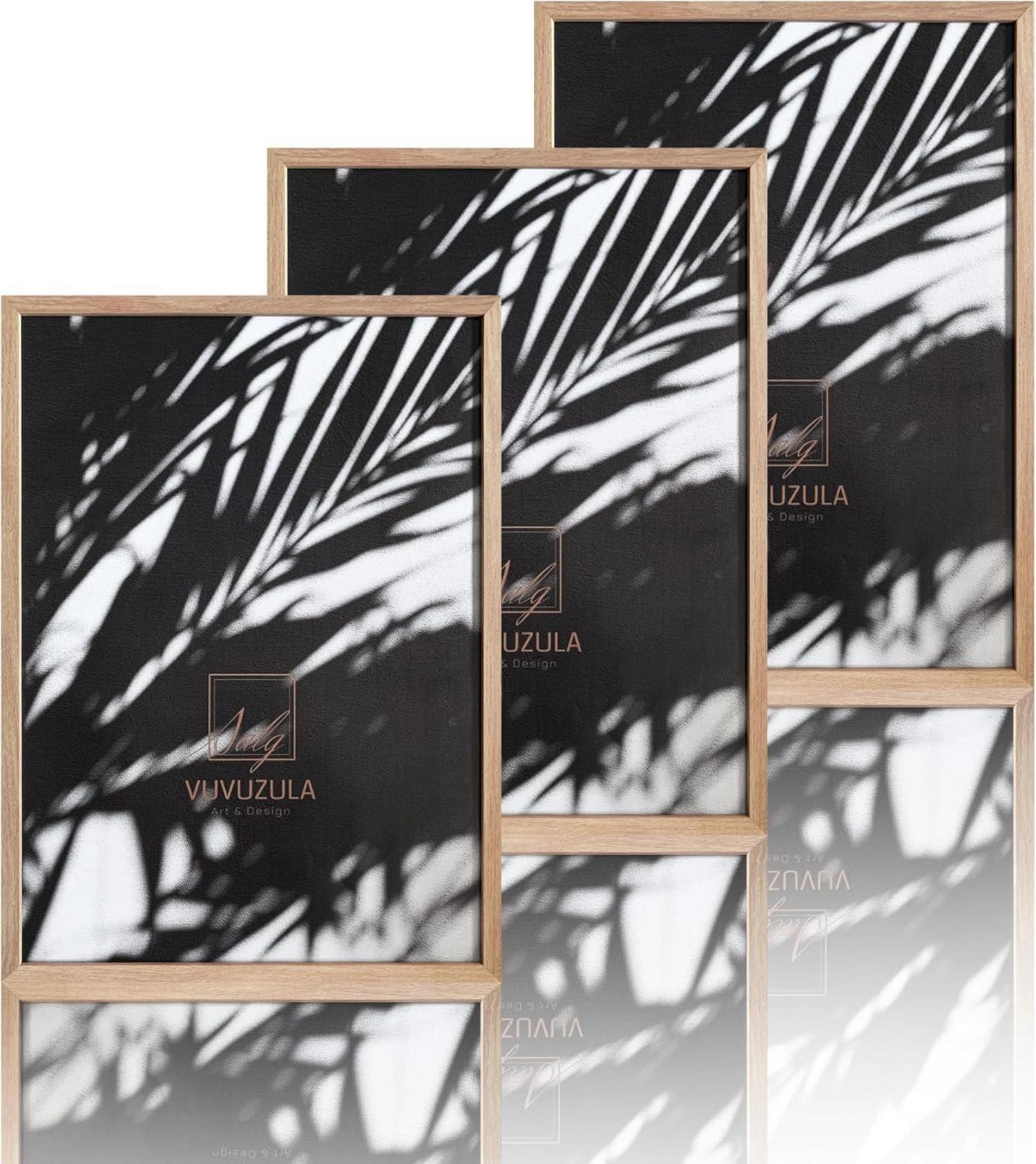 Bilderrahmen Set Fotorahmen Holzrahmen 50x70cm Eiche Natur