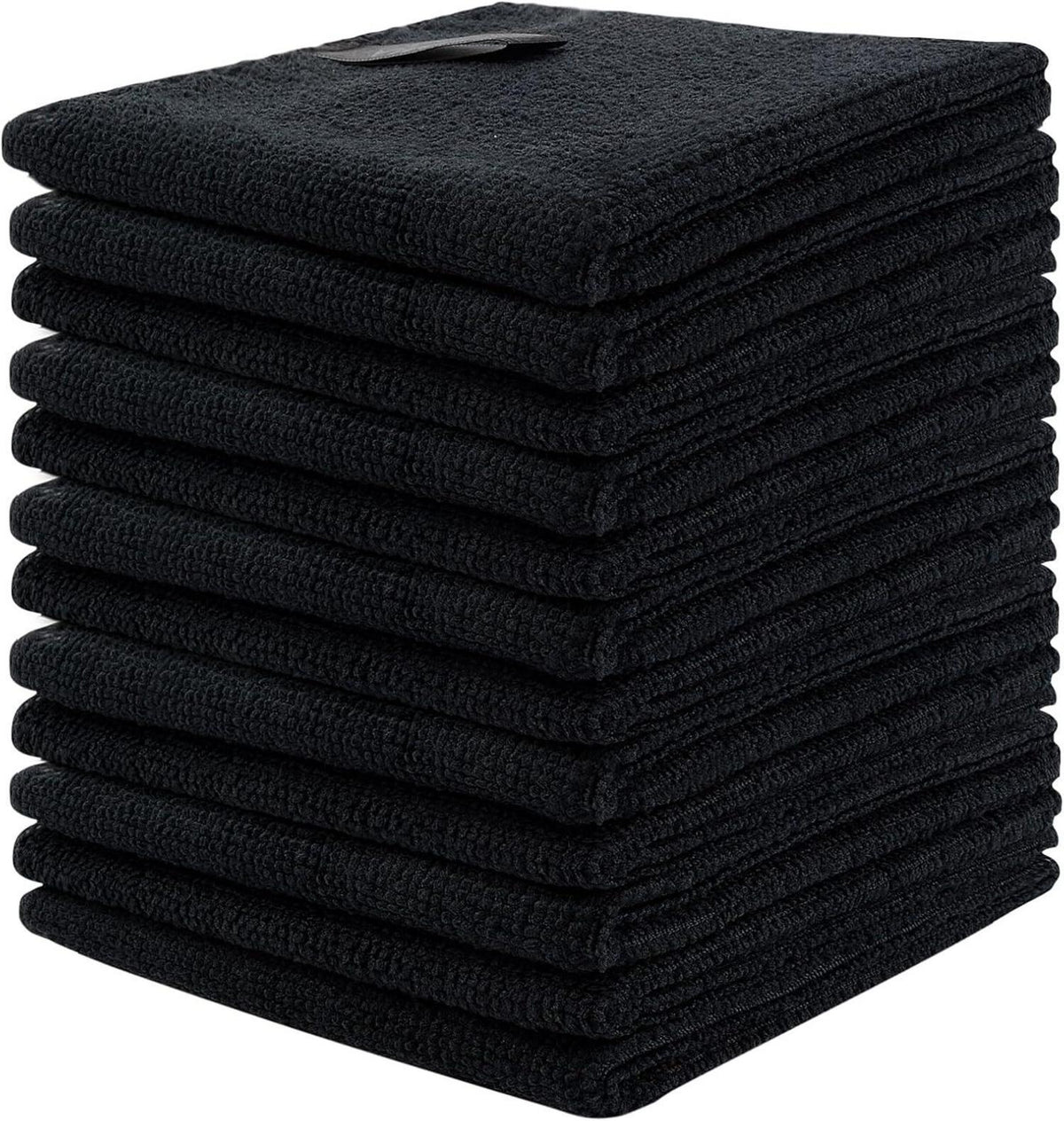Microfaser Reinigungstuch Schwarz 12 Stück 30x30 cm Multifunktional