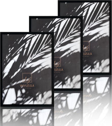 Bilderrahmen Set Schwarz Holz 50x70cm Fotorahmen Collage 3er Set