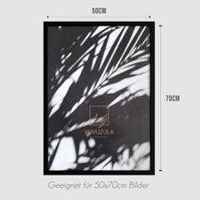 VUVUZULA Bilderrahmen Set 50x70cm Schwarz Holz Fotorahmen