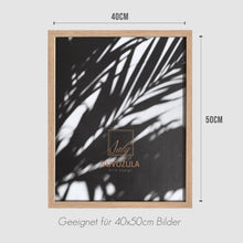 Bilderrahmen 40x50cm Holz Fotorahmen Eiche Natur 3er Set