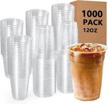 1000 Transparente Partybecher aus Kunststoff 12 Unze