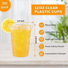 1000 Transparente 12oz Partybecher aus Kunststoff für
