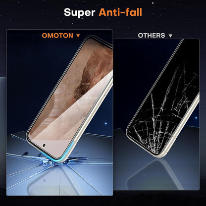 OMOTON Displayschutzfolie Google Pixel 8a 3 Stück 6.1 Zoll Panzerglas