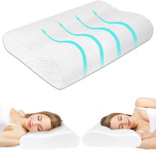 Orthopädisches Memory Foam Kopfkissen Weiß - Nackenstützkissen