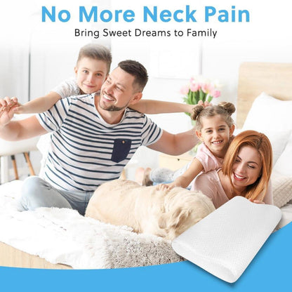 Ainiv Memory Foam Schlafkissen Orthopädisch Weiß 55x35cm
