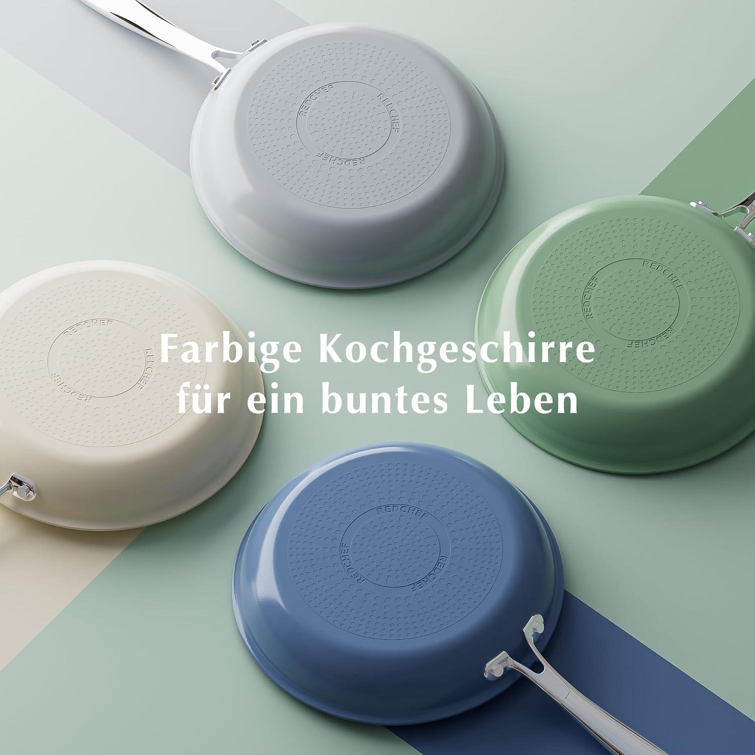 Keramik Bratpfannen Set Induktion 20/24/28 cm Pfanne Grün