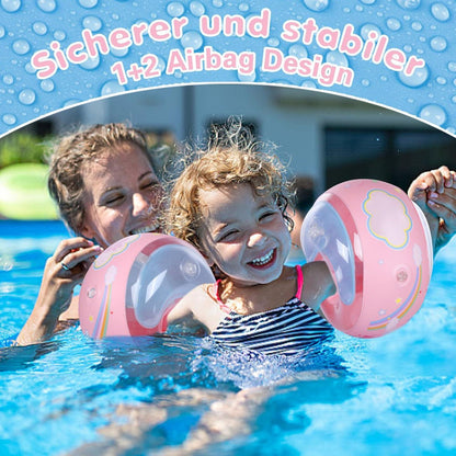 Schwimmflügel Kinder 1-6 Jahre Schwimmhilfe Anfänger Mädchen Jungen Blau