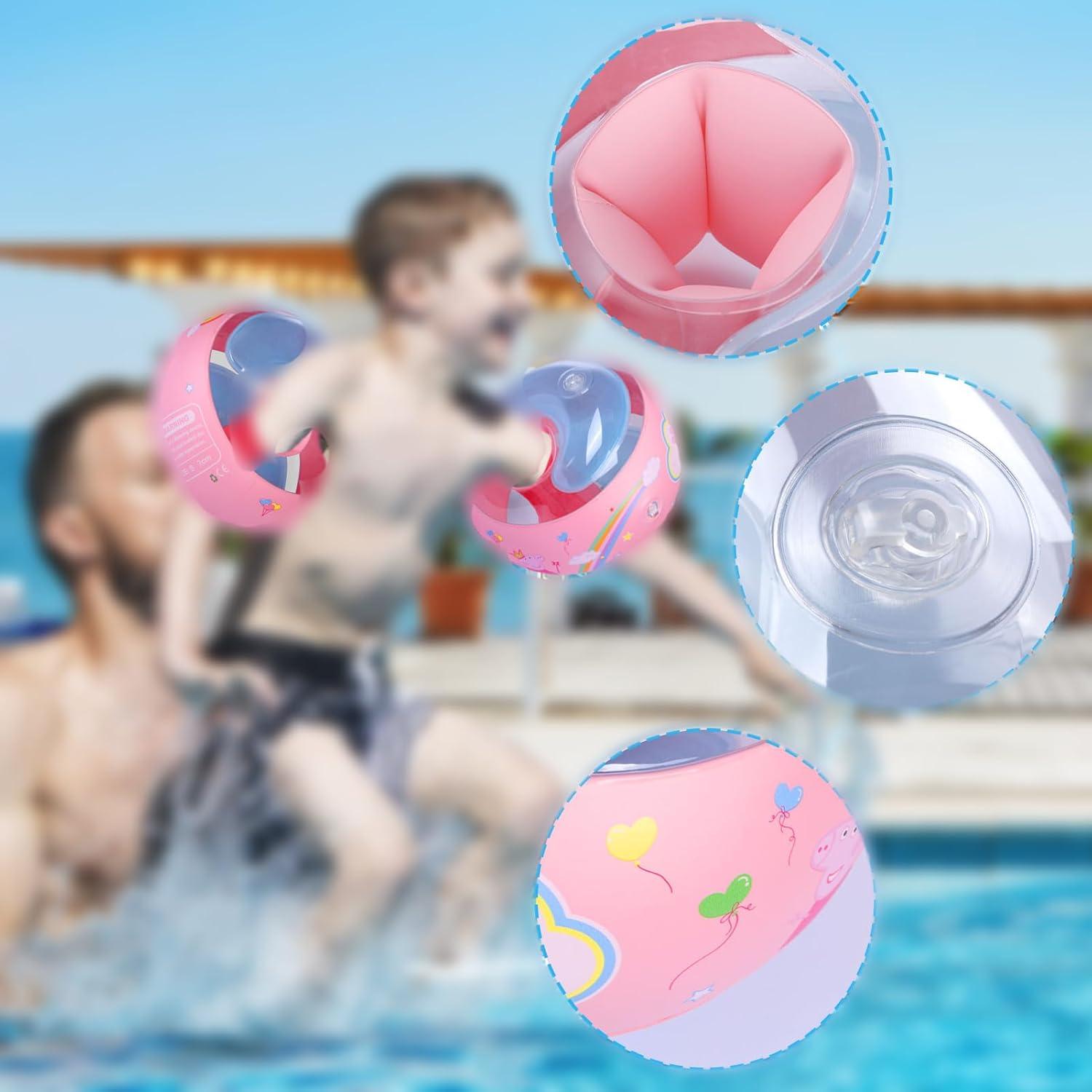 Schwimmflügel Kinder Schwimmhilfe Armringe 1-6 Jahre Pink