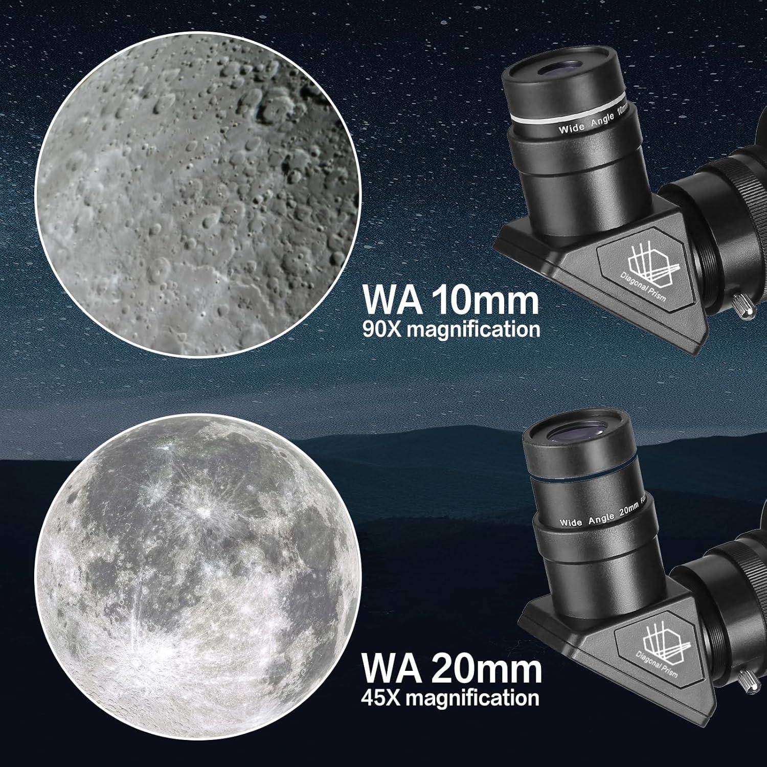 Professionelles Teleskop 80mm 900mm Refraktor für Astronomie & Kinder-Anfänger