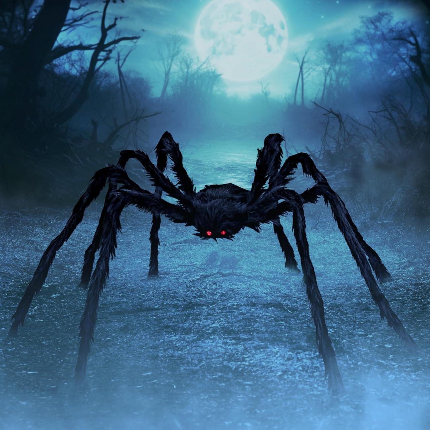 Halloween Deko Outdoor Spinne 150cm gruselige Gartendeko Halloween