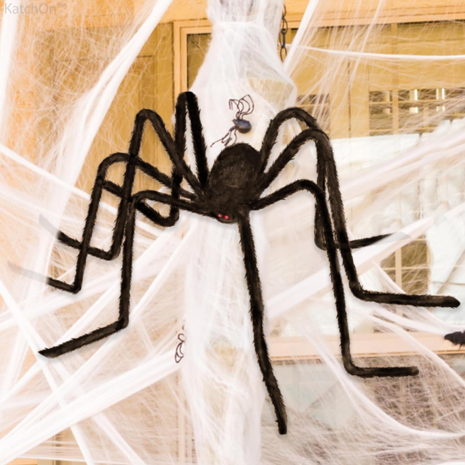 Halloween Deko Outdoor Große Spinne 150cm Gruselige Garten Dekoration