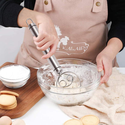 Dänischer Teigbesen 2er Set Edelstahl Schneebesen schnelles Mischen