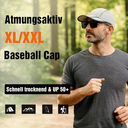 Baseball Cap Herren XL/XXL Atmungsaktiv UV Schutz Sports Kappe