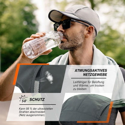 Baseball Cap Herren XL/XXL Atmungsaktiv UV Schutz Sports Kappe
