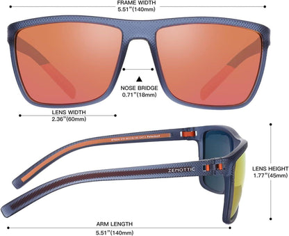 Polarisierte Sonnenbrille Herren Leichte TR90 Rahmen UV400