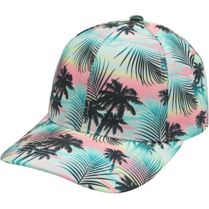 Damen Baseball Cap Blumenmuster Sommerhut Atmungsaktiv