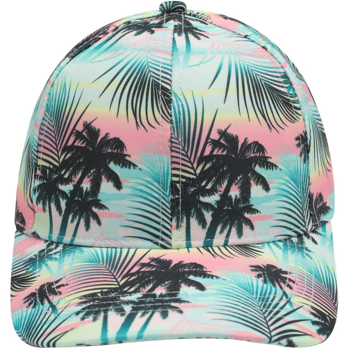 Damen Baseball Cap Blumenmuster Sommerhut Atmungsaktiv