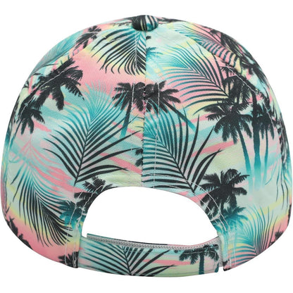 Damen Baseball Cap Blumenmuster Sommerhut Atmungsaktiv
