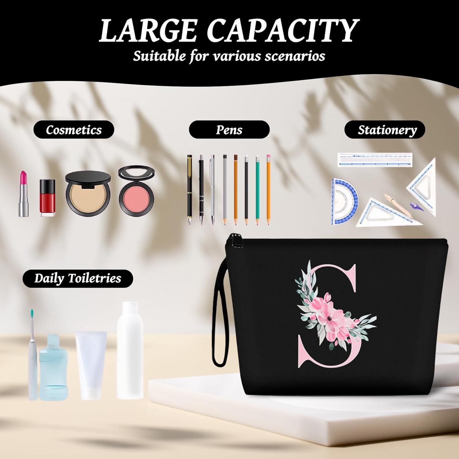 Kosmetiktasche Damen Leinwand Make-up-Tasche Multifunktionaler Schminktasche Organizer