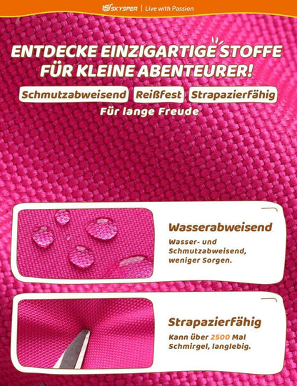 Kinderrucksack 5L für Outdoor-Aktivitäten Mädchen rosa 600D wasserfest