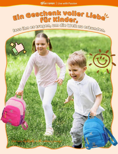 Kinderrucksack 5L Wanderrucksack für Jungen Mädchen Outdoor 5 Liter