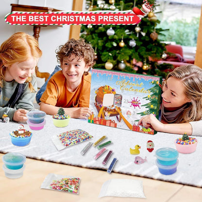 DIY Crystal Schleim Adventskalender 2024 für Jungen Mädchen