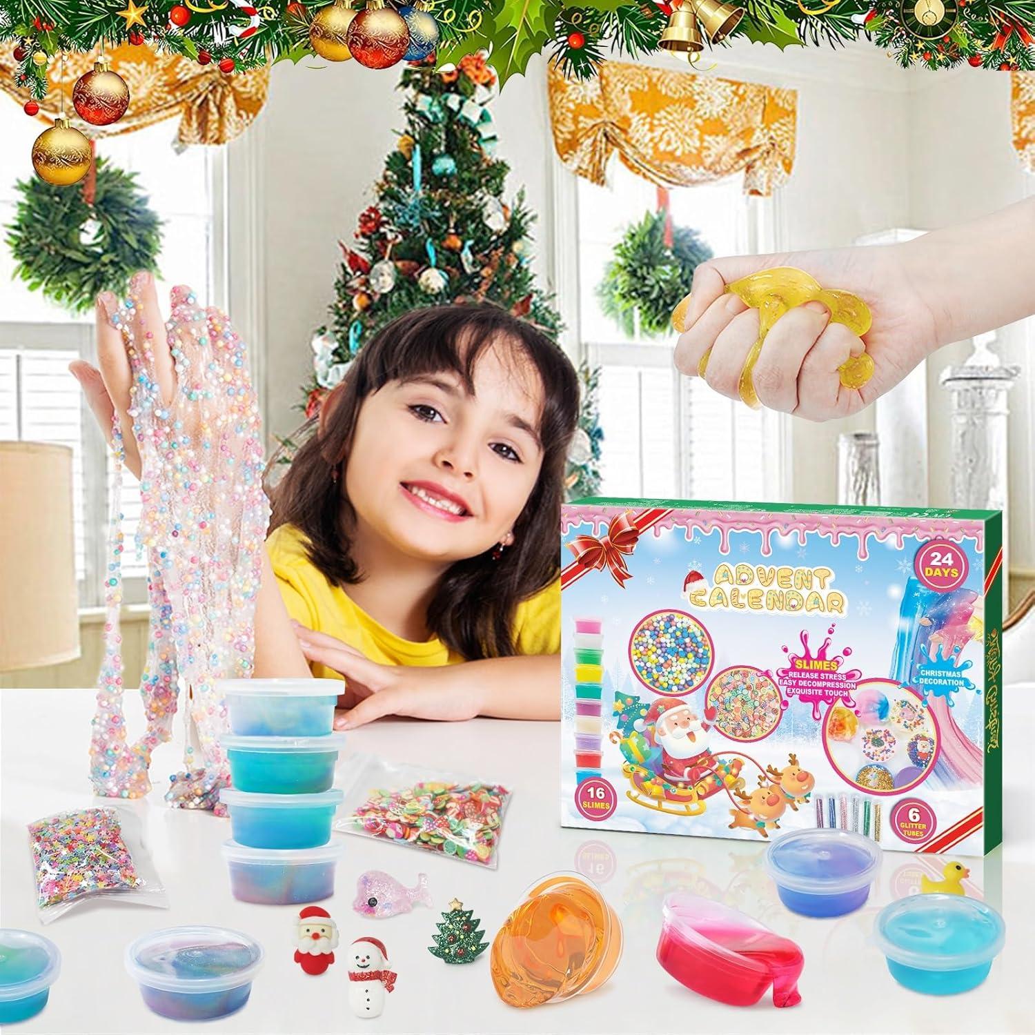 DIY Crystal Schleim Adventskalender 2024 - Weihnachtsgeschenk