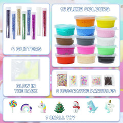Schleim Adventskalender 2024 für Kinder DIY Crystal Slime 24