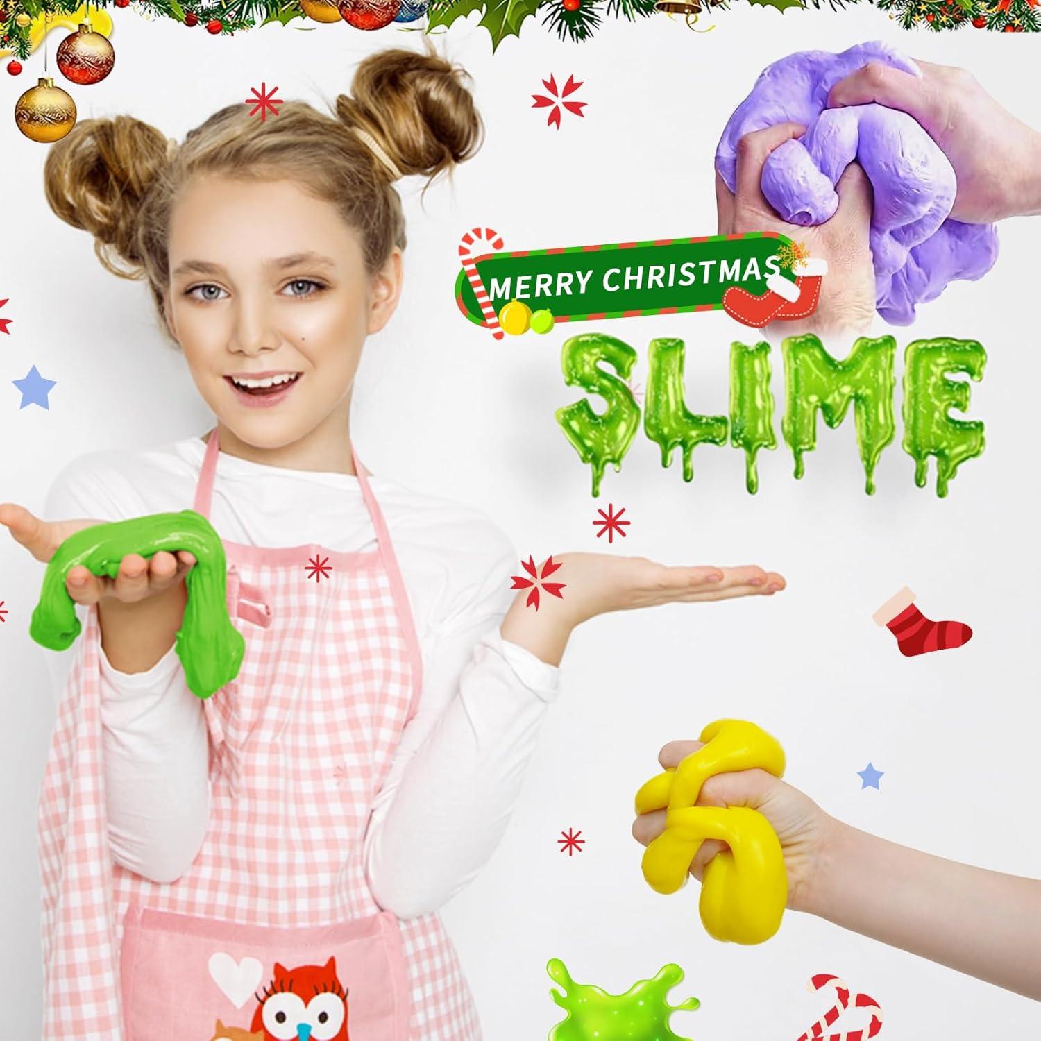 DIY Schleim Adventskalender 2024 für Kinder Jungen Mädchen Weihnachten