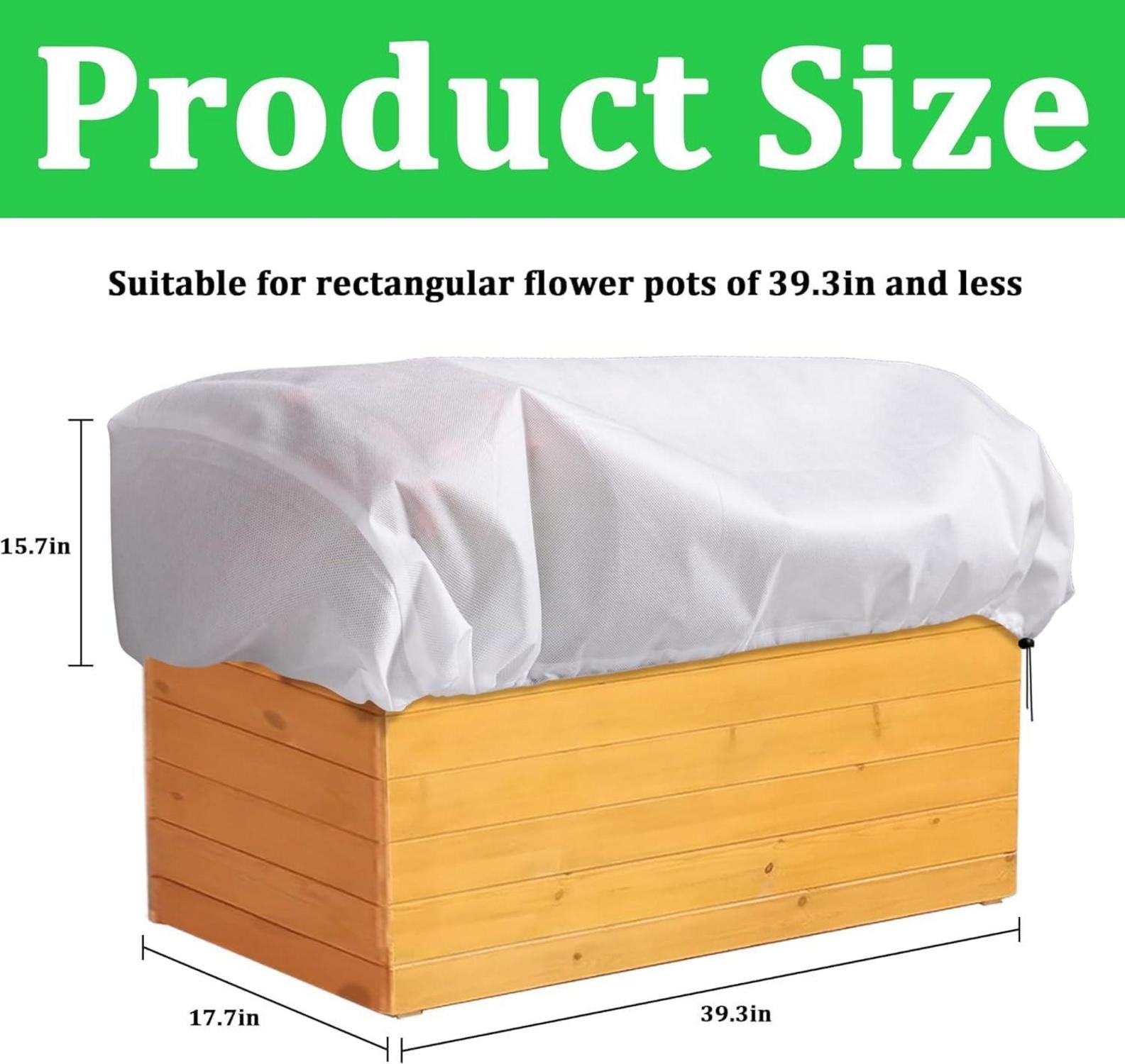 3 Stück Balkon Blumenkasten Abdeckung 100x45x40cm