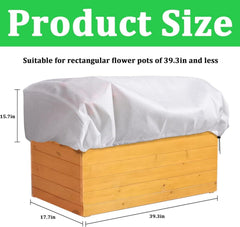 3 Stück Balkon Blumenkasten Abdeckung 100x45x40cm