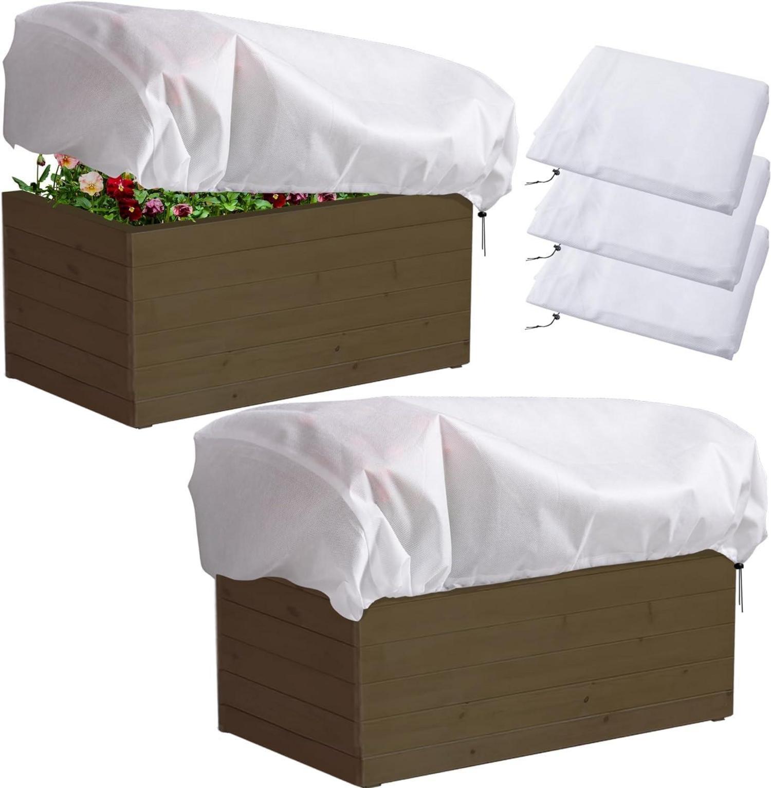 Winter Pflanzenschutzsack Blumenkastenabdeckung 3er Set 150x45x40cm