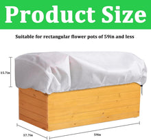 3er Set Balkon Blumenkasten Abdeckung 150x45x40cm