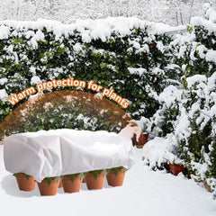 3er Set Abdeckung für Balkon Blumenkasten 150x45x40cm Frostschutz Hauben Winter Pflanzenschutzsack