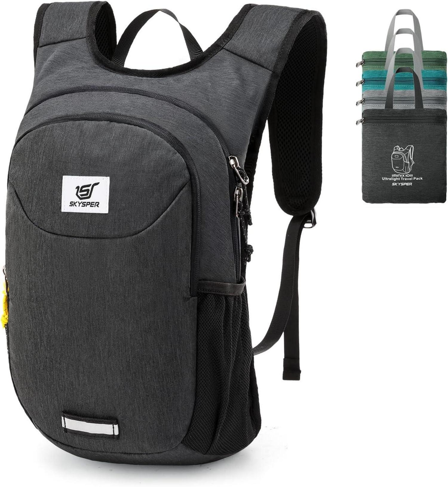 Faltbarer Ultraleichter 10L Rucksack mit Reflexstreifen