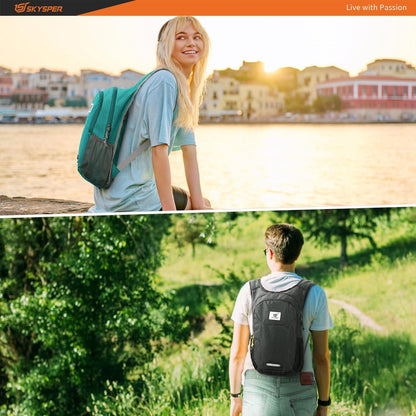 Faltbarer Ultraleichter Rucksack 10L Daypack mit Reflexstreifen